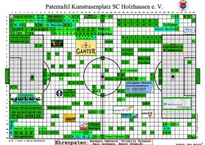 Patentafel Kunstrasenplatz